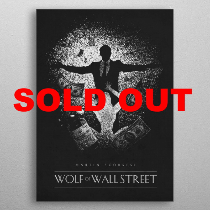 Displate Metall-Poster "Wolf Of Wall Street" *AUSVERKAUFT*